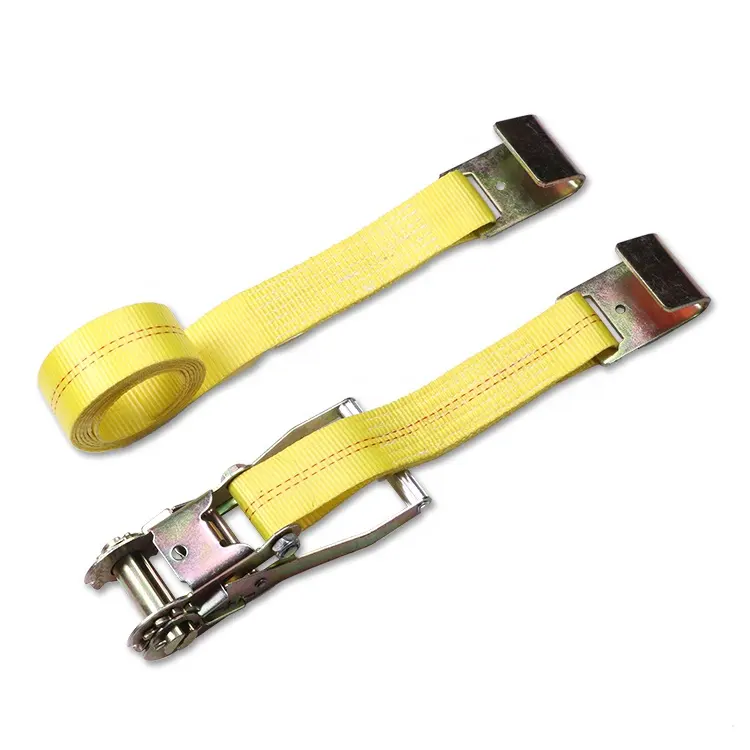 Tie Down Strap With Flat Hook 2" American Standard Adjustable Ratchet Tie Down Straps With Flat Hook
