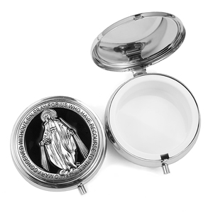 Pendentif boîte à chapelet Vierge Marie en alliage <span class=keywords><strong>de</strong></span> zinc <span class=keywords><strong>de</strong></span> haute qualité, classique, coloré, avec finition émail goutte d'huile - Product Image 5
