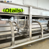 Laveuse de caisses entièrement automatique en acier inoxydable 304, machine de lavage de paniers à tunnel, machine de nettoyage de caisses à circulation à pulvérisation haute pression