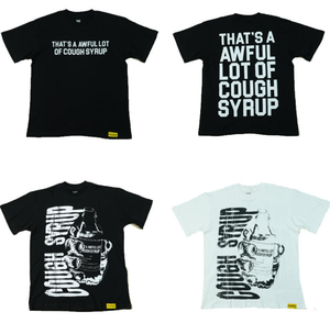 T-shirt ALOCS da uomo classica <span class=keywords><strong>con</strong></span> stampa sciroppo per la tosse, alta qualità 100% cotone, riflettente, casual a manica corta - Product Image 1