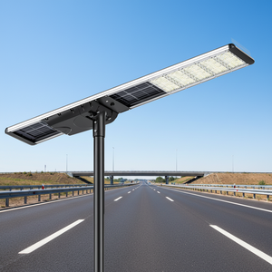 LECUSO 30W 60W 90W 120W 150W IP66 High Power All-in-One Solar <b>LED</b> Street <b>Lights</b> <b>with</b> <b>Motion</b> <b>Sensor</b> for Main Roads - Product Image 1
