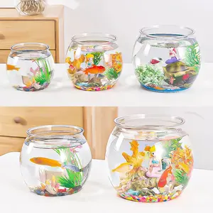 hot sale Acrylic pet material fish tank accessories smart aquarium fish bowl for fish