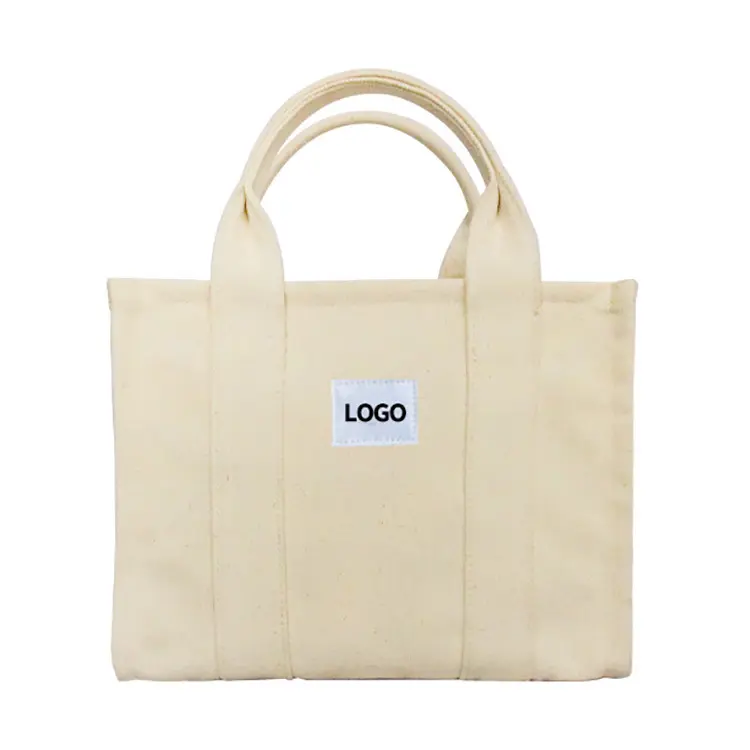 Özel Logo baskı tasarım lüks moda kadın tuval Tote çanta çanta