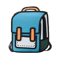 Mochila infantil de desenho 3d, melhor venda, bolsa para jardim de infância, mochila escolar, 2d para meninos e meninas