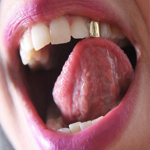 Bijoux HIPHOP transfrontaliers plaqués <span class=keywords><strong>or</strong></span> véritable pour une seule <span class=keywords><strong>dent</strong></span>, style europé<span class=keywords><strong>en</strong></span> et américain, vente directe fabricants - Product Image 3
