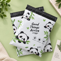 Sacs d'expédition en polyéthylène personnalisés imprimés avec un motif panda, imperméables, résistants aux déchirures, auto-adhésifs, pour l'emballage de vêtements, e-commerce