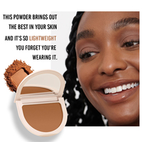 Fond de teint compact léger sans talc OEM, logo personnalisé, poudre minérale pour le visage, fond de teint estompant les imperfections