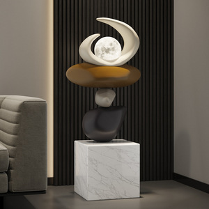 Sculpture de sol sur mesure de grande taille, objet décoratif pour le salon, le meuble TV ou le canapé, cadeau de pendaison de crémaillère - Product Image 3