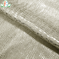 Fournisseur en gros de tissu en spandex avec impression numérique personnalisée, tissu brillant en feuille d'argent