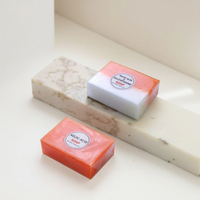 Savon solide artisanal à l'acide kojique et au glutathion pour éclaircir et blanchir la peau foncée, taille normale pour le visage