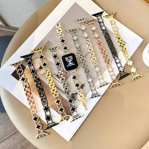 Correa de Reloj Upro de Acero Inoxidable con Cierre de Broche para Apple Watch de 38mm, Correa de Cadena con Cristales para Mujer - Product Image 3