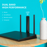 Antena de Doble Banda 2.4G 5G 5.8G, Antena Inalámbrica para Tarjeta de Red WIFI, Omnidireccional, Alta Ganancia 3DBI, de Goma, para Comunicación