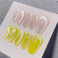 Gel UV Magnétique Effet Œil de Chat Cristal pour Ongles, Nouvelle Couleur Scintillante Éblouissante, Vernis à Ongles Gel UV, Top Coat Gel UV