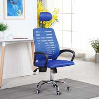 Chaise de bureau en maille pivotante à 360° de haute qualité à prix abordable avec appui-tête et support dorsal multifonction