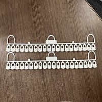 Planeur avec noyau à oeillet longitudinal de 3mm pour bande de rail en U de 20 pièces pour stores