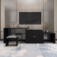 JINYU Trendiges Neues Chinesisches Melamin-Hotelbett TV-Schrank-Set mit Kleiderschrank Hotelmöbel Schlafzimmer-Sets