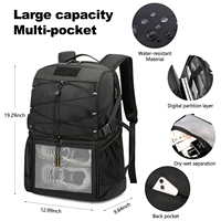 Sac à dos de basketball TANGCOOL avec séparation sec/humide, grand sac de sport pour le football, le volley-ball, l'entraînement en extérieur et la salle de sport