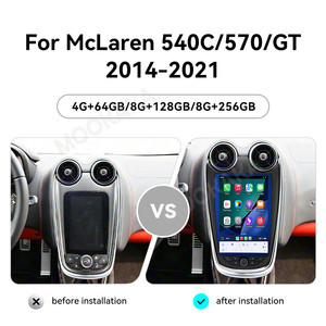 MOOKAKA Pantalla Vertical Android 14 de 9.9 Pulgadas con GPS para McLaren <span class=keywords><strong>540C</strong></span> 570 GT 2015-2021 Reproductor Multimedia para Auto con Carplay Inalámbrico 4G 360 - Product Image 3