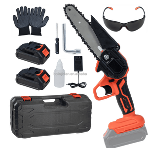 เครื่องเลื่อยโซ่ไฟฟ้าขนาดเล็กแบบพกพา<span class=keywords><strong>ไร้</strong></span><span class=keywords><strong>สาย</strong></span>ขนาด6นิ้วแบตเตอรี่เกรดอุตสาหกรรมสำหรับตัดแต่ง<span class=keywords><strong>กิ่ง</strong></span><span class=keywords><strong>ไม้</strong></span> - Product Image 1