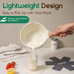 Bộ nồi chảo 16 món thiết kế hiện đại, chống dính, chất liệu gốm sứ, bền vững, dùng cho bếp từ - Product Image 3