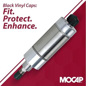 Embouts de protection ronds noirs souples en vinyle pour vis, boulons, tubes en acier filetés, tuyaux en <span class=keywords><strong>PVC</strong></span>, plastique et caoutchouc - Product Image 5