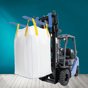 Sac en vrac tissé en PP FIBC <span class=keywords><strong>de</strong></span> 1,5 tonne, qualité alimentaire, durable, <span class=keywords><strong>super</strong></span> sac pour granulés <span class=keywords><strong>de</strong></span> <span class=keywords><strong>bois</strong></span> et sacs <span class=keywords><strong>de</strong></span> sable, marque QinFeng - Product Image 1