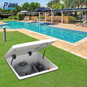 PIKES PK8035A Fiberglass Sand Filter <strong>for</strong> Inground Swimming <strong>Pool</strong> with Integrated Water Pump <strong>Filtration</strong> System - Product Image 4