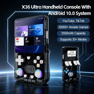 Portable <b>retro</b> game <b>console</b> 4.2 inch IPS screen <b>handheld</b> WiFi game player 28000 games X36 ultra video player - Product Image 1