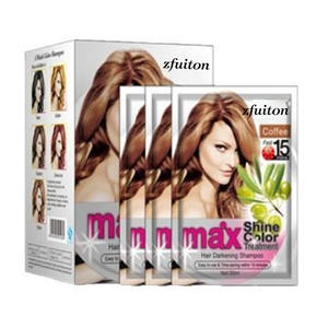 <span class=keywords><strong>Teinture</strong></span> capillaire noire à usage unique en sachet, crème colorante végétale sans ammoniaque à usage unique - Product Image 5