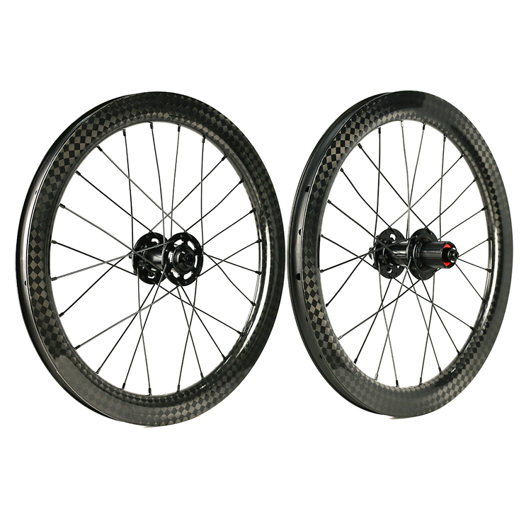 Carbon 406 Radsatz 38mm Tiefe Tubeless Faltrad 20 Zoll BMX Wheels Bike 406 Carbon Felge