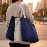 Sac fourre-tout en toile durable avec logo personnalisé, sac de courses réutilisable en coton écologique, cadeau d'entreprise, fabricant en gros
