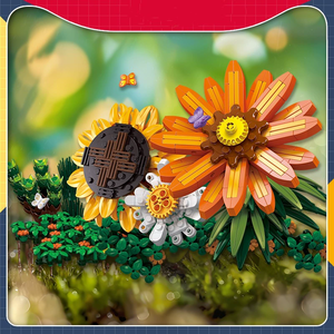 Prix compétitif Qualité supérieure Brique Jouet 2025 Enfants Tournesol Plante Botanique Bloc de Construction Ensemble Plante en Pot Briques Jouet - Product Image 6