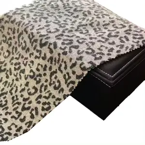 All'ingrosso massello leopardo peso massimo riciclato 50% poliestere 50% cationico maglia Jacquard tessuto per abiti