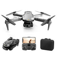 Drone V88 pour débutants avec caméra 4K, évitement intelligent des obstacles, longue portée, FPV, pliable, moteur brushless, en plastique