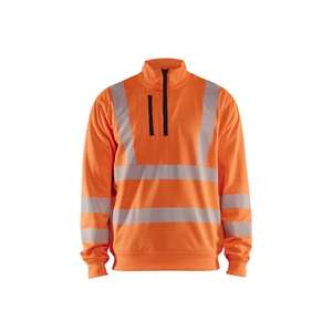 BLAKLADER - 3564253853004XL Sudadera de alta visibilidad media cremallera Naranja-EAN 7330509831526 ROPA DE TRABAJO DE 2017 - Product Image 1