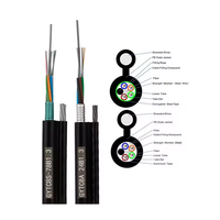 Câble à fibres optiques blindé anti-souris aérien, figure 8, 12, 24, 48, 96 cœurs, G652D, bande colorée, Vitta FTTH