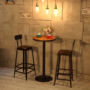 Silla de Bar, taburete alto, taburete de bar con respaldo de hierro para el hogar, <span class=keywords><strong>mesa</strong></span> <span class=keywords><strong>y</strong></span> silla, silla alta moderna de bar simple - Product Image 4