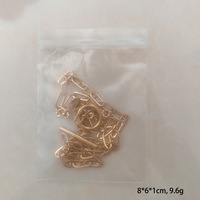 Collar de Cadena de Eslabones Tipo Clip Impermeable y Antideslustre de Acero Inoxidable con Cierre OT de 18K para Mujer