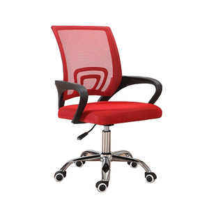 Chaise de maison ergonomique et pivotante en tissu à mailles moderne, couleur personnalisée, réglable en <span class=keywords><strong>hauteur</strong></span>, rouge, pour le bureau, vente en gros bon marché - Product Image 2