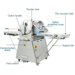 Machine à croissants grande capacité, <span class=keywords><strong>laminoir</strong></span> à pâte électrique pour pâtisserie feuilletée - Product Image 5