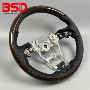Volante Personalizzato in Legno di Pesco per Toyota Prius 50 <span class=keywords><strong>2016</strong></span>-2022 e <span class=keywords><strong>Mirai</strong></span> 10 2015-2020 - Product Image 5