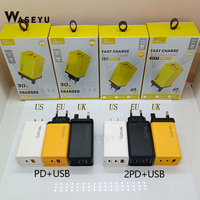 Cable USB Tipo C QC3.0 12W PD Cargador Rápido con Luz, Cargador Rápido Universal para Samsung, para Teléfono, para Xiaomi, para Huawei