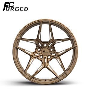 Jantes forgées sur mesure finition or, multi-rayons, 5x100 5x112 5x114.3 5x120 17" 18" 19" 20" 21" 22" pour <span class=keywords><strong>Lamborghini</strong></span> - Product Image 1