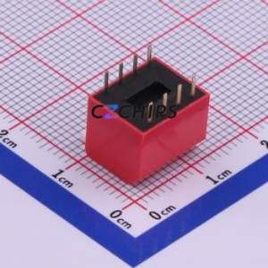 TE-04 DIP Switch Through hole Component (THT) Switch ( Number of Switch Sections: 4 )( Lead Spacing: 2.54mm ) - Product Image 2