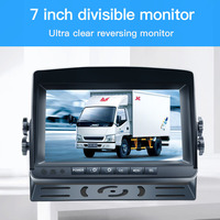 Layar Monitor XYD Dashboard Van 7 Inch AV Interface untuk Aksesoris Truk, Karavan, Kendaraan Traktor, Bus Sekolah, 12V 24V