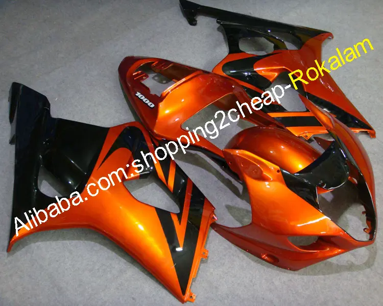 For Suzuki Fairings Set GSX-R 1000 03 04 GSX-R1000 K3 2003 2004 GSXR1000 Black Orange Motorcycles Fairing