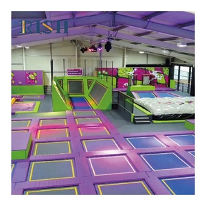 <span class=keywords><strong>Parco</strong></span> Trampolini Commerciale Personalizzato per Interni con Rete di Sicurezza e Letto Elastico per Bambini - Ideale per Bungee Jumping - Product Image 4