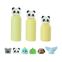 Bouteille d'eau isotherme en acier inoxydable pour enfants, design 3D dessin animé, logo personnalisé OEM ODM, vente en gros