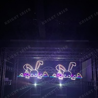 Projecteur laser de scène de boîte de nuit pas cher, mini, étanche, extérieur, RGB, animation