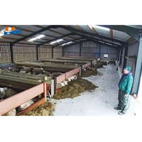 Ferme avicole poulailler Construction bâtiment préfabriqué Structure en acier matériaux hangars de grange à chevaux maisons portables bon marché chèvre